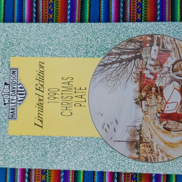 Vintage Harley-Davidson 1987 Christmas Decorative Ceramic Collectors Plate - Picture 8 of 14